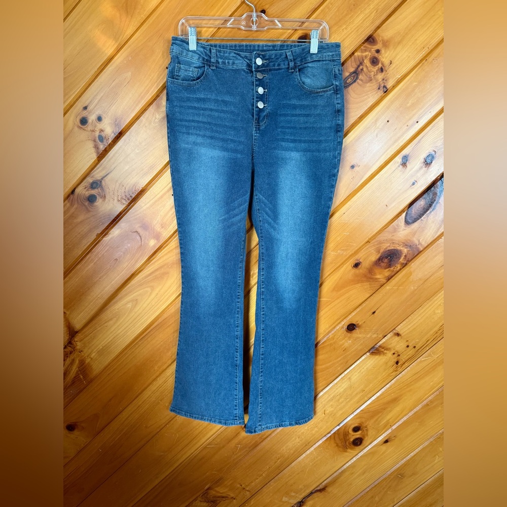 Stylish Blue Flare Women's Jeans